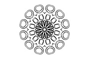 Black and White Mandala Patterns Set, a Decorative Illustration by NJ Himel (Thumbnail 51 of 101)