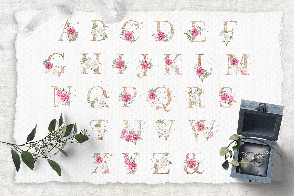 Watercolor flowers Peonies clipart, an Illustration by Yuliya Art (Photo 6 of 18)