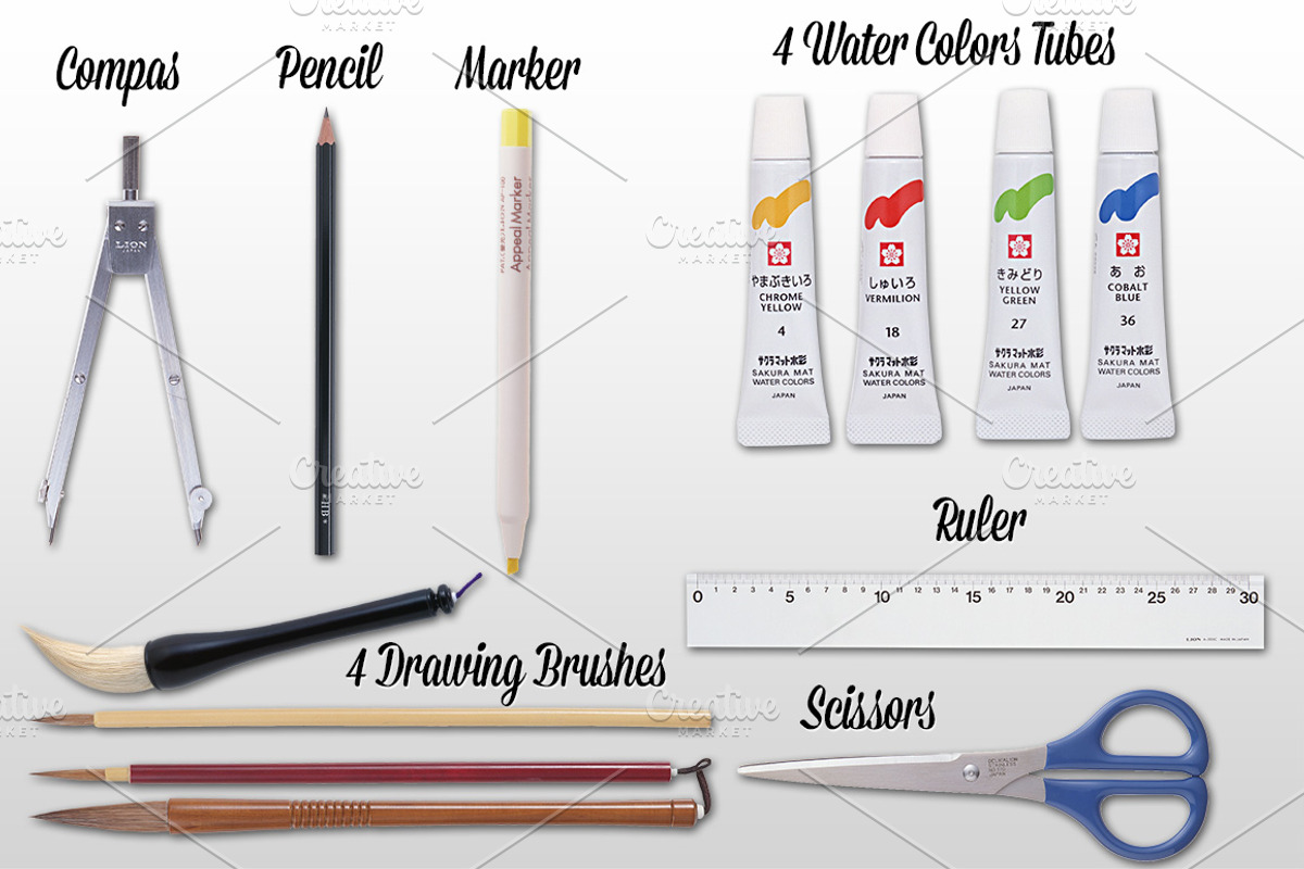 36 Designer Tools as separate object preview 3
