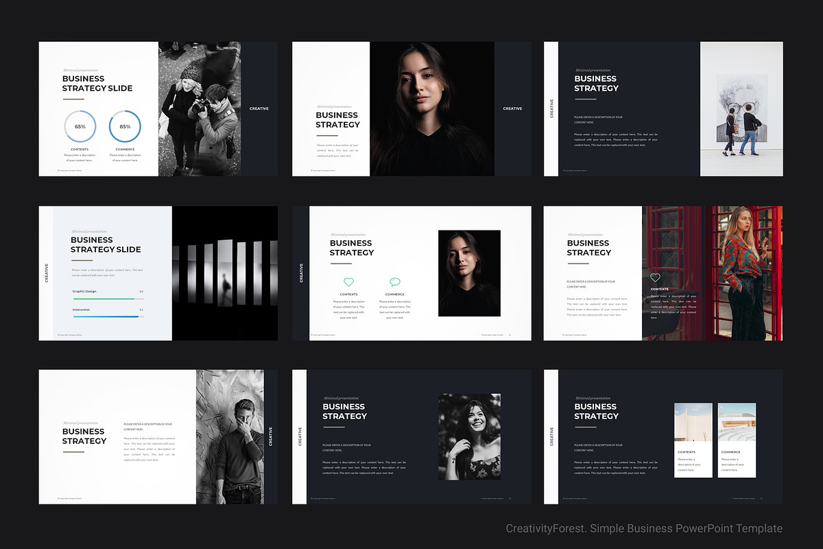 Simple Business PowerPoint Template, a Presentation Template by ...