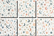 Whimsical Pastel Stars and Moons, an Illustration by DreamCafeArt (Thumbnail 5 of 5)