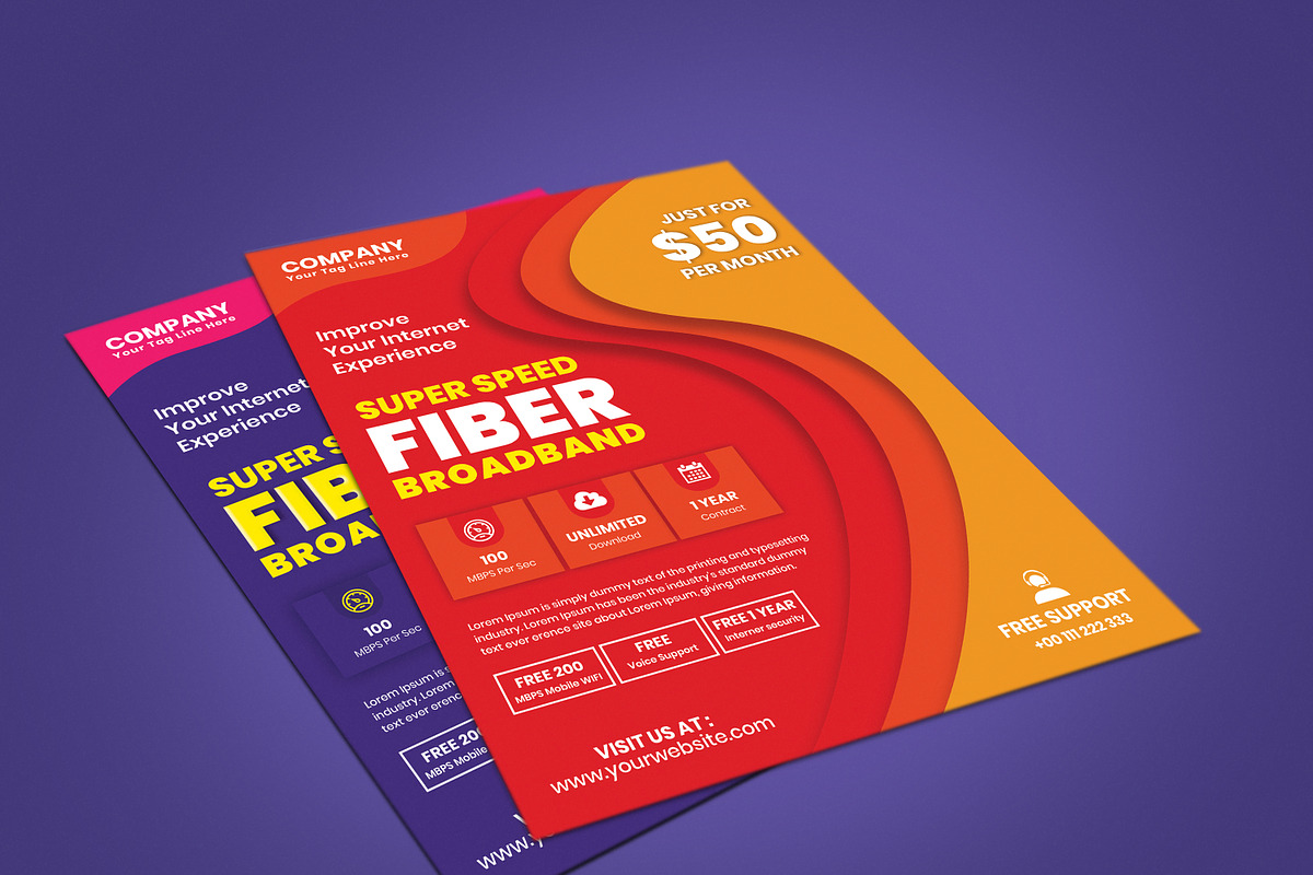 Broadband Internet Flyer, a Flyer Template by RiveupDigital (Photo 2 of 2)