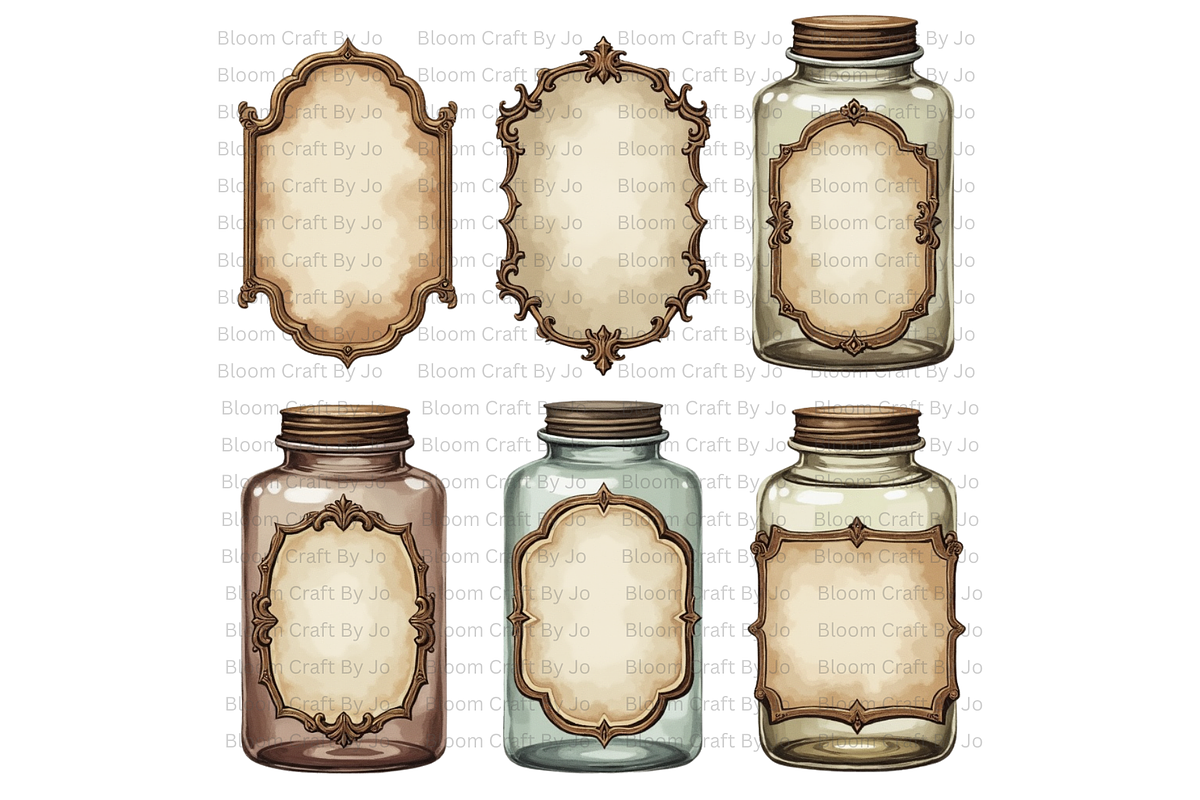 Apothecary Jars, a Decorative Illustration by Bloom Craft Creations (Photo 7 of 12)