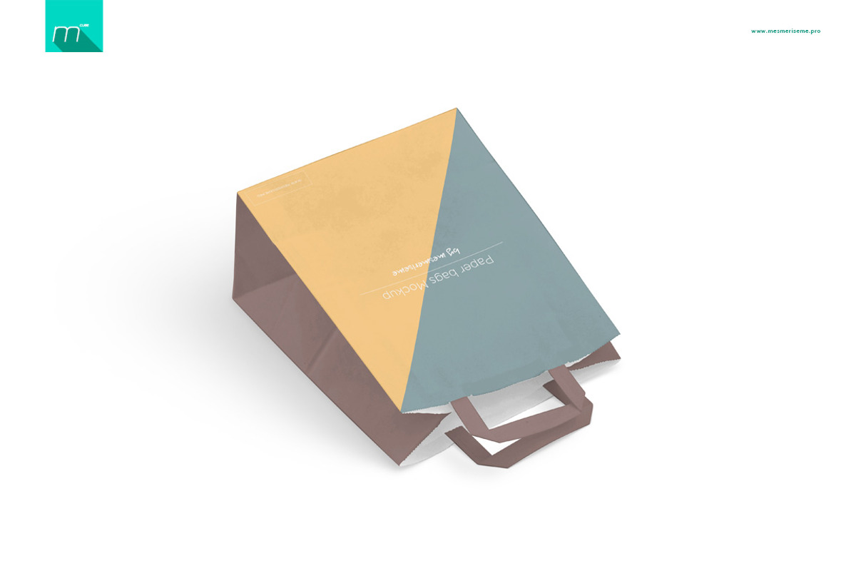 Paper Bags 2 Mock-up, a Packaging Mockup by BlackMocca (Photo 5 of 8)