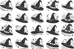Halloween witch hat designed, an Illustration by Amazin_art