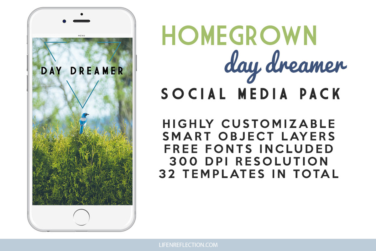 Social Media Pack: HOMEGROWN, a Social Media Template by lifenreflection (Photo 3 of 3)
