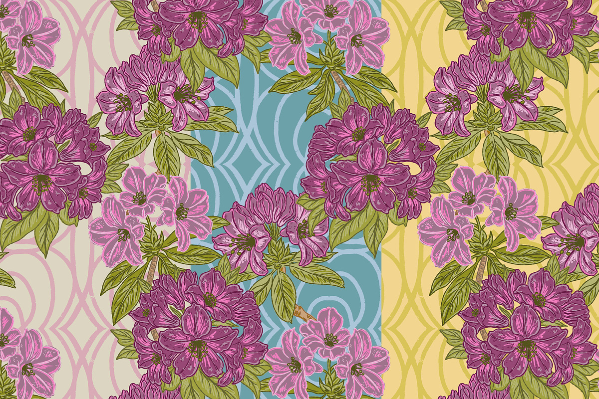 Vintage Maximalist Floral Retro, a Pattern Graphic by NayaChu (Photo 1 of 9)