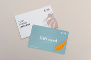 Gift Card Mockup, a Packaging Mockup by Graphicnugget (Thumbnail 1 of 9)
