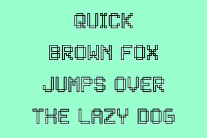 Bitless Techno Square Font