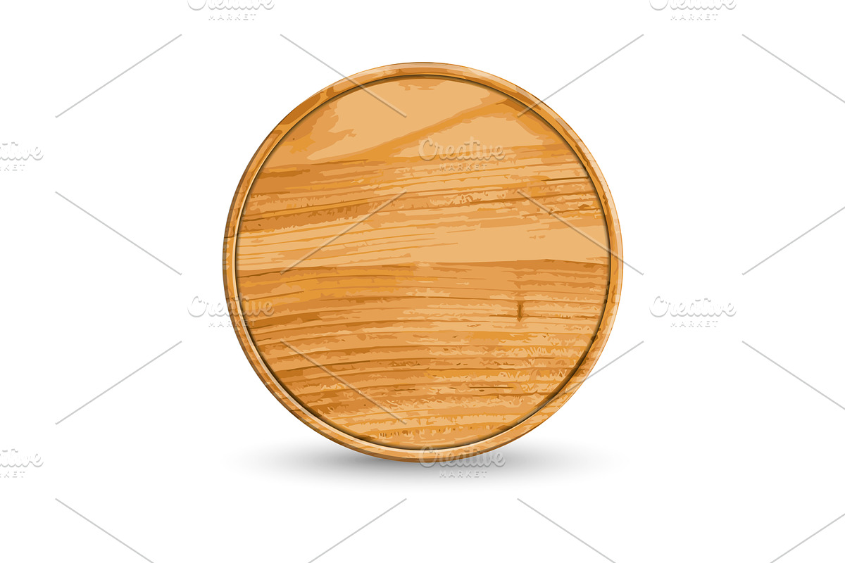 Realistic wooden cutting board,, an Object Illustration by piter.goskov