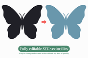 Butterfly Silhouette Vector Bundle, an Animal Illustration by Kusumaillustration (Thumbnail 2 of 13)