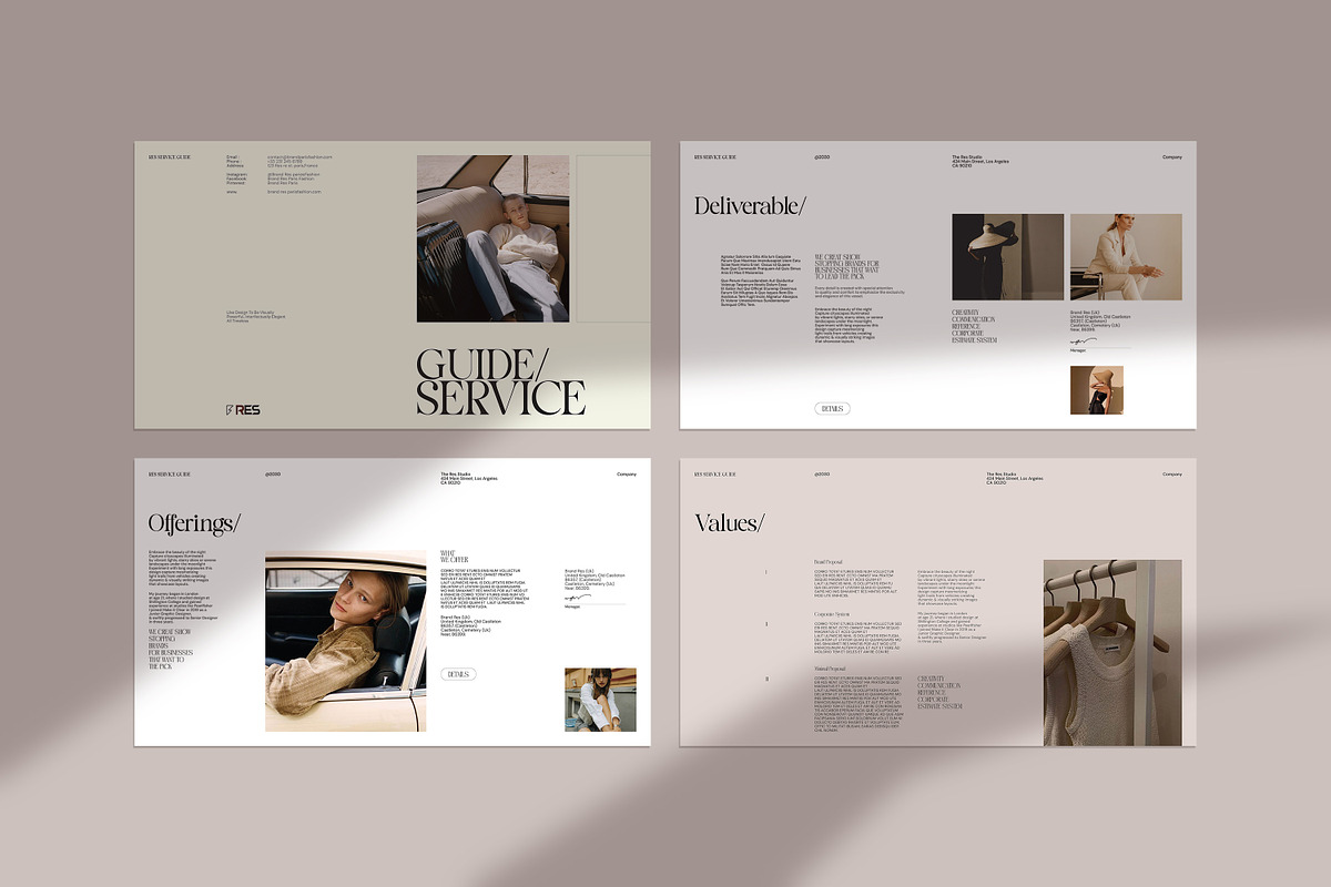 RES | Service Guide Template preview 4