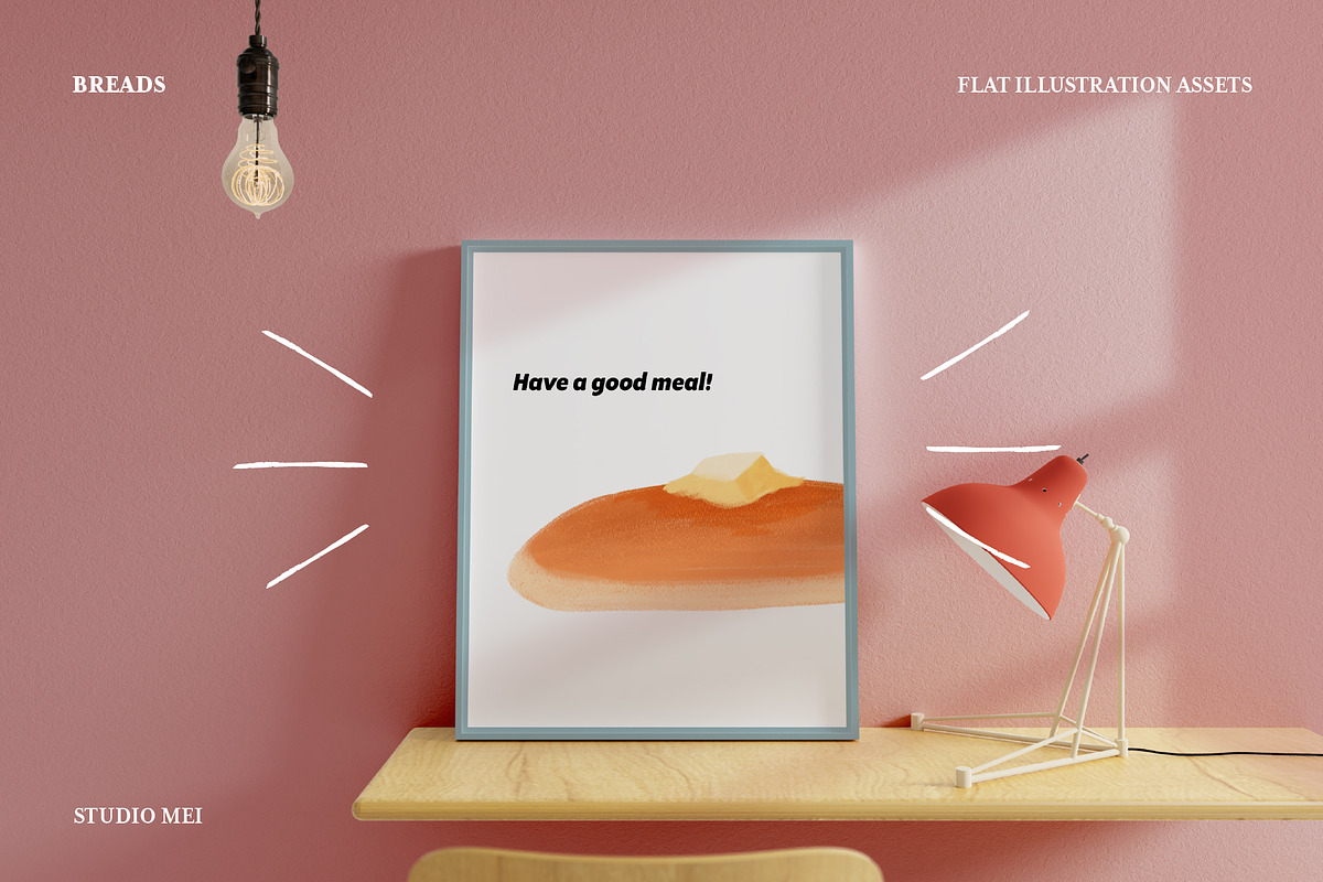 8 Breads clipart, a Food Illustration by Studio Mei Design (Photo 3 of 4)