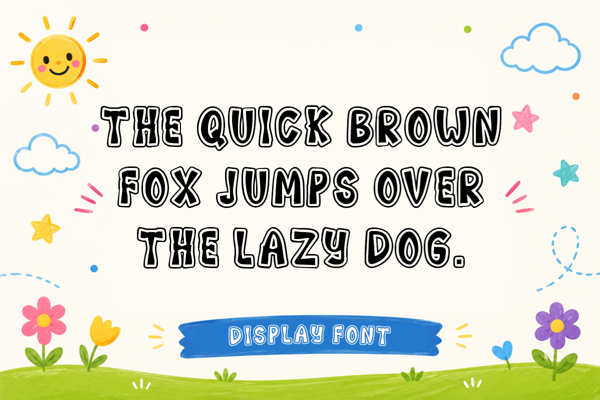 Ducky Dance - Cute Cartoon Kids Font, a Handwritten Font by KiddoGlyphs Studio (Photo 2 of 3)