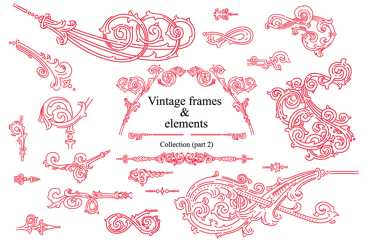 Vintage frames and elements, a Pattern Graphic by ZotovShop (Photo 2 of 6)