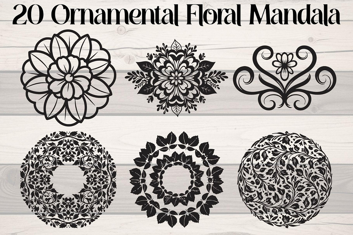 Ornamental Floral Mandala, an Object Graphic by Creativeshirt (Photo 1 of 14)