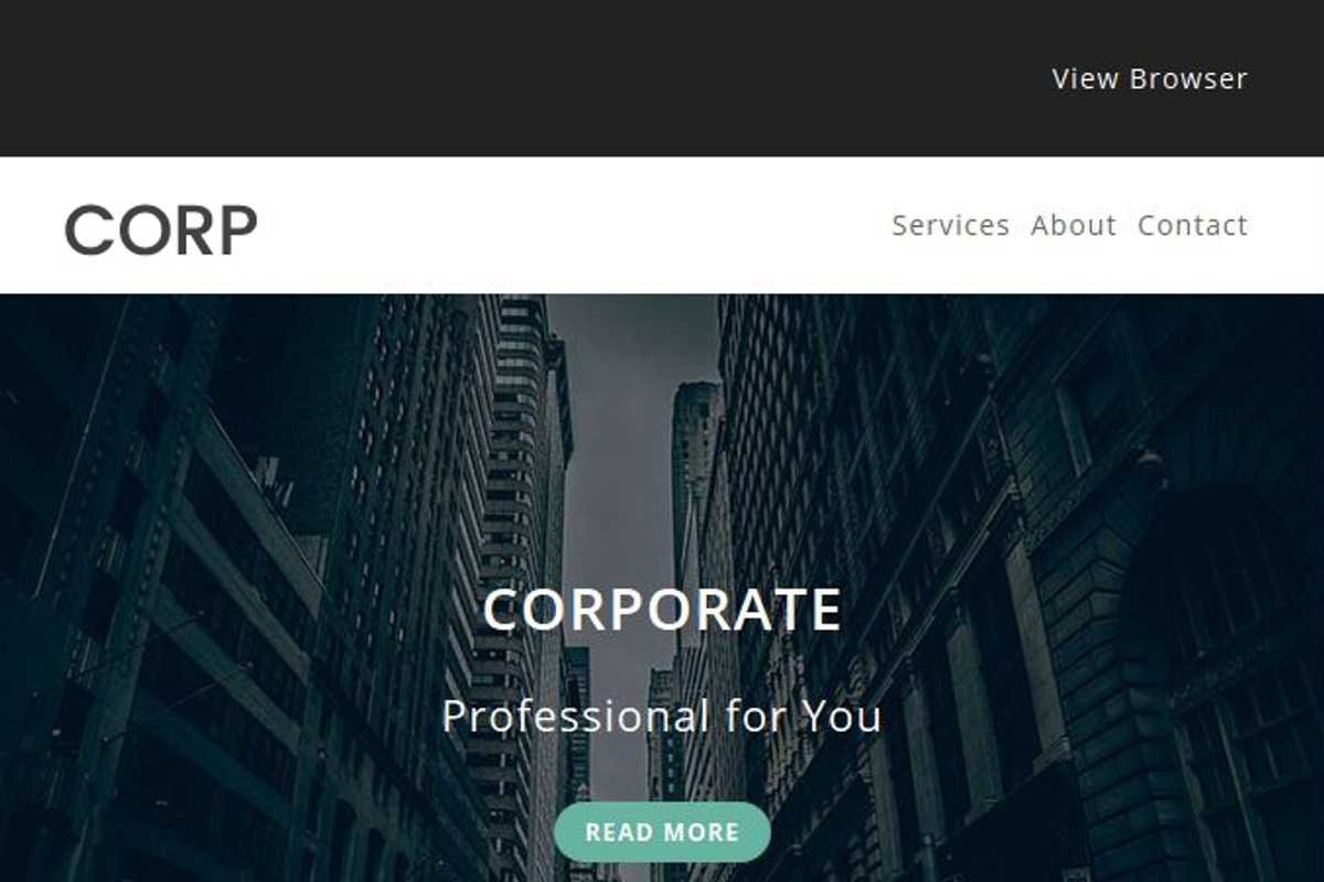 Corp- Responsive Email Template, an Email Template by Pennyblack Templates (Photo 2 of 2)