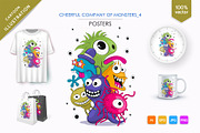 Cheerful company of monsters 04., an Animal Illustration by KENO Mascots (Thumbnail 1 of 3)
