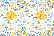 Limoncello - summer Amalfi patterns, a Pattern Graphic by Tani Kuzminka (Thumbnail 17 of 24)