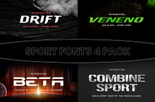 Sport Font 4 Pack