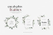 Eucalyptus Watercolor Greenery Frame, an Illustration by WalaPalette (Thumbnail 1 of 8)