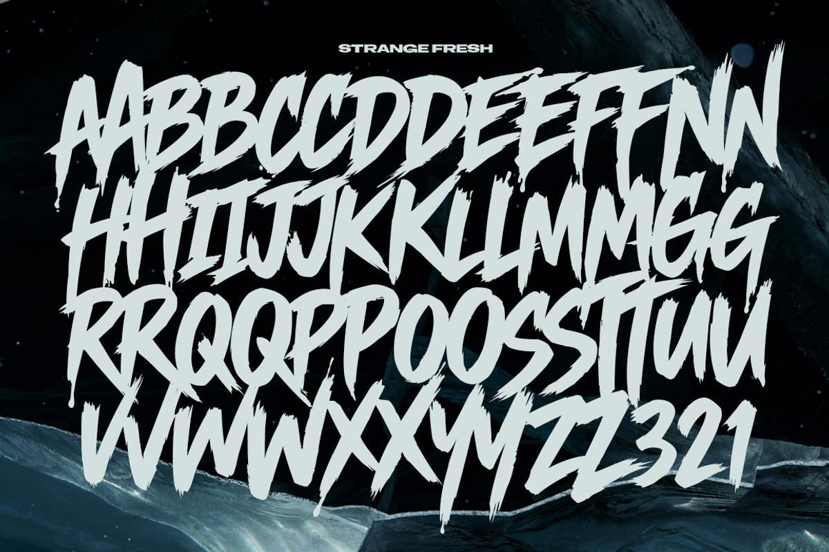 Strange Fresh - Horror Brush, a Font by The Branded Quotes (Photo 6 of 7)