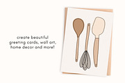 Baking utensil clipart illustrations, an Illustration by Allyson Johnson (Thumbnail 2 of 3)