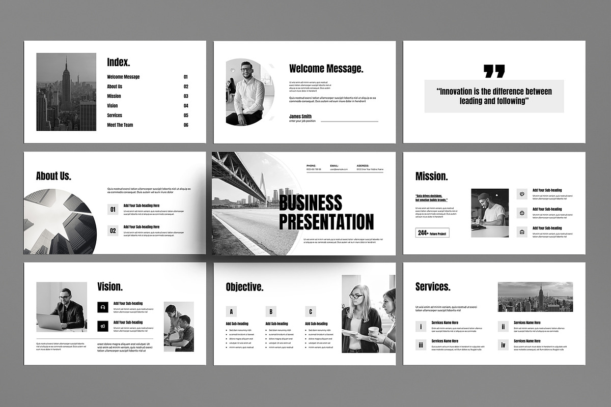 Corporate Business Presentation, a Presentation Template by MightyDesign (Photo 1 of 8)