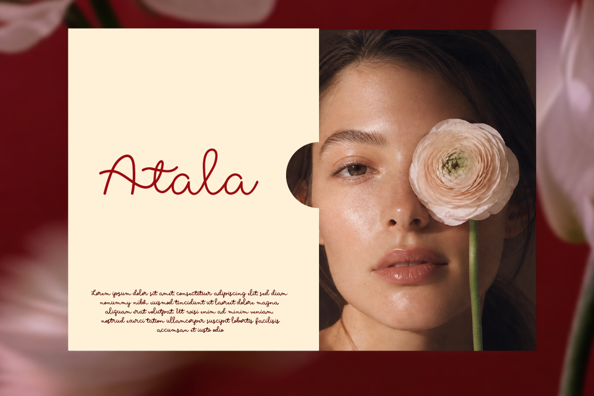 Roselia Elegant Signature Font, a Handwritten Font by Serbaneka Studio (Photo 3 of 7)