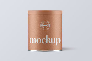 Paper Tube Jar Mockup