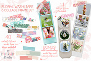 Floral Washi Tape and Collage Frames, an Object Graphic by patternpop studio (Thumbnail 1 of 5)