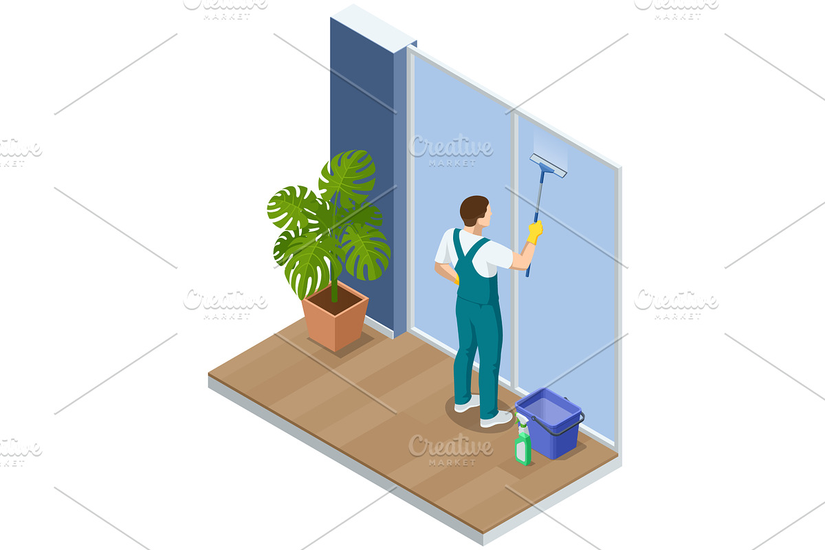 Isometric scene of a professional, an Object Illustration by Golden Sikorka