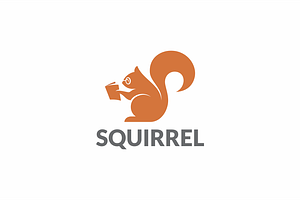 Smart Squirrel Logo Illustration, a Branding & Logo Template by yopie