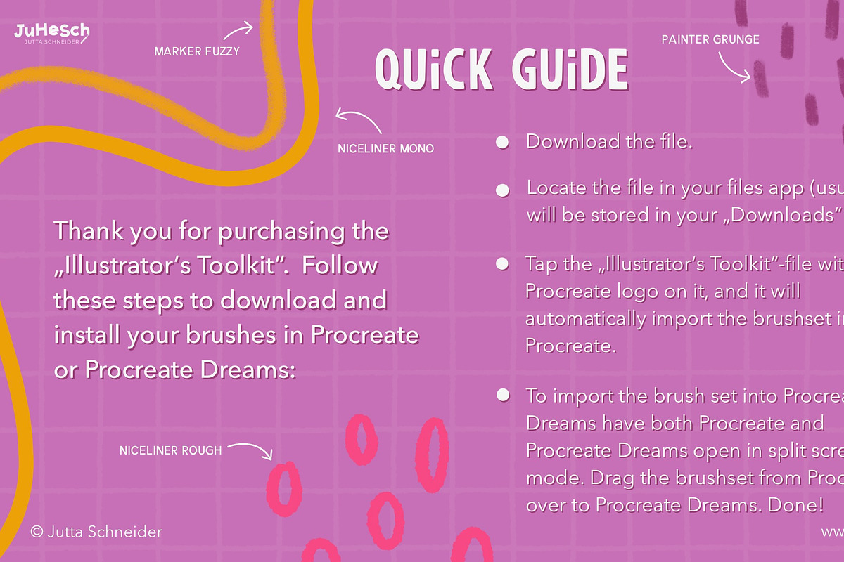 Illustrator's Toolkit, a Brush Add-On by Jutta Schneider (Photo 2 of 8)