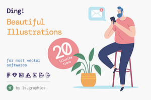 Ding! Illustration Kit
