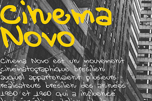 Cinema Novo Font