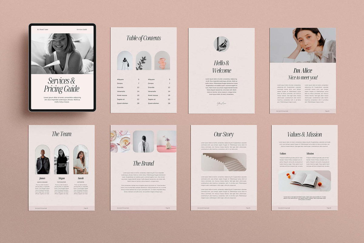 Services & Pricing Guide Template, a Magazine Template by Sierra Creative Studio (Photo 5 of 13)