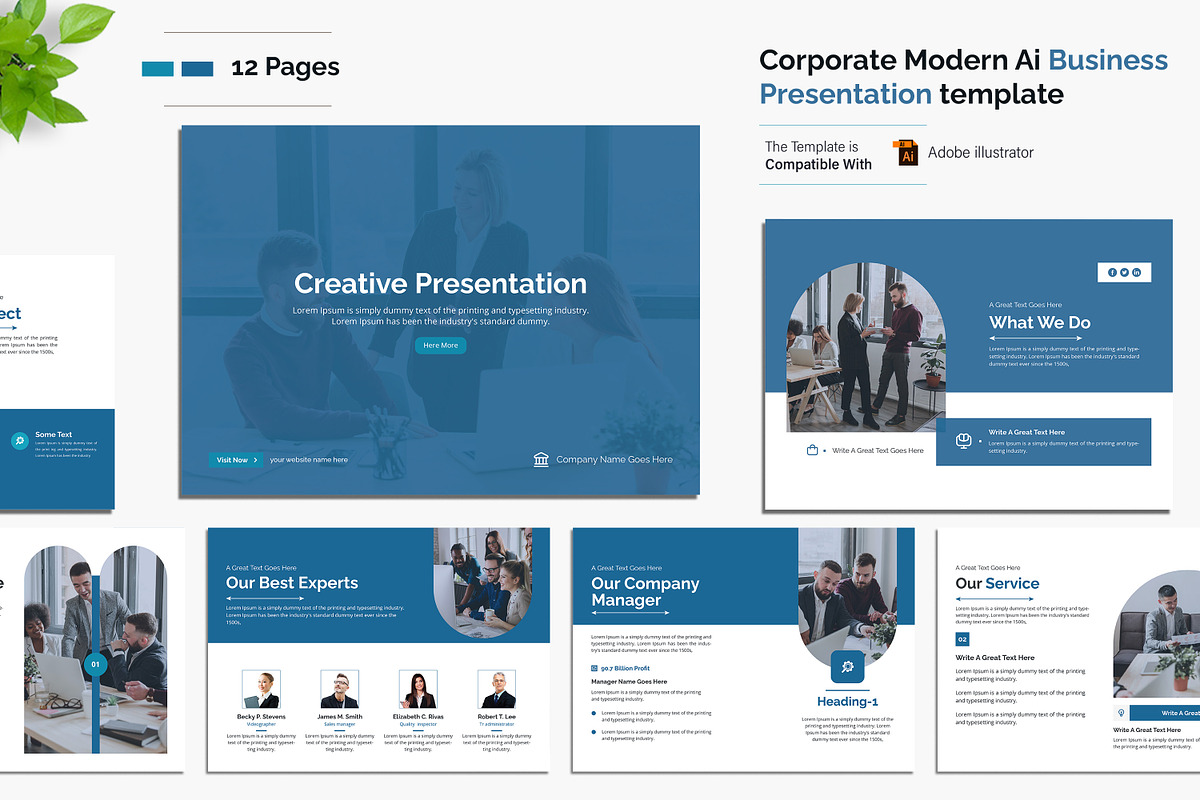 Corporate Marketing & Business Plan, a Presentation Template by creative-mint (Photo 7 of 10)