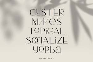 Moric Typeface