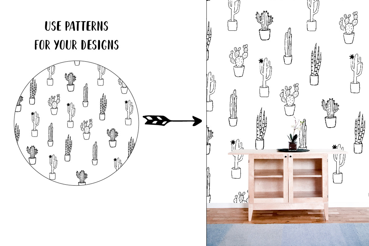 Vector Cacti and Succulents, a Decorative Illustration by 5August Art (Photo 7 of 7)