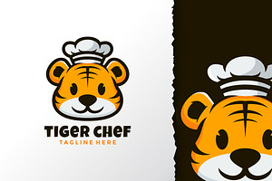 Chef Tiger Logo Design Vector, a Branding & Logo Template by alanwarstd
