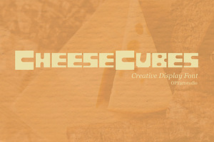 Cheese Cubes - Creative Display Font