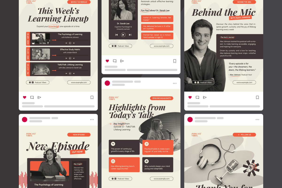 Bold Podcast Instagram Carousel preview 5