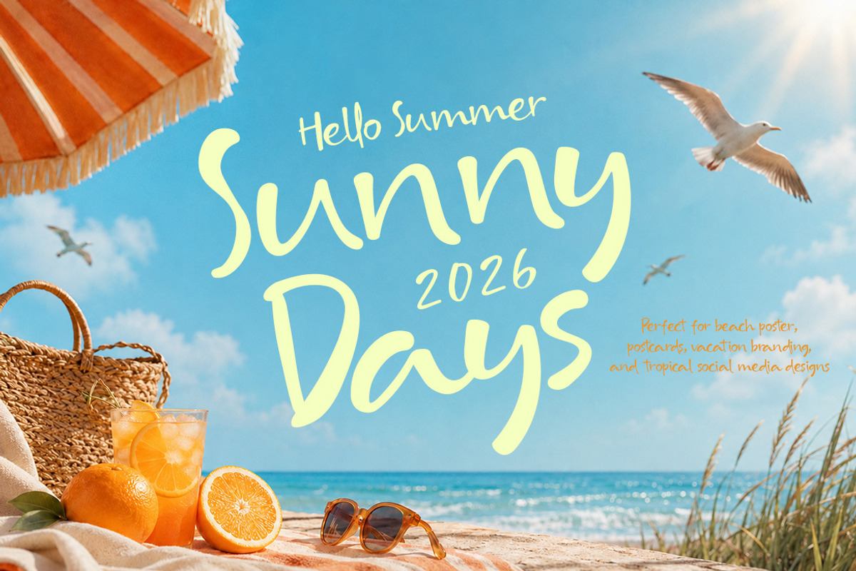 Surely Holiday - Casual Font, a Handwritten Font by decographstud (Photo 8 of 8)