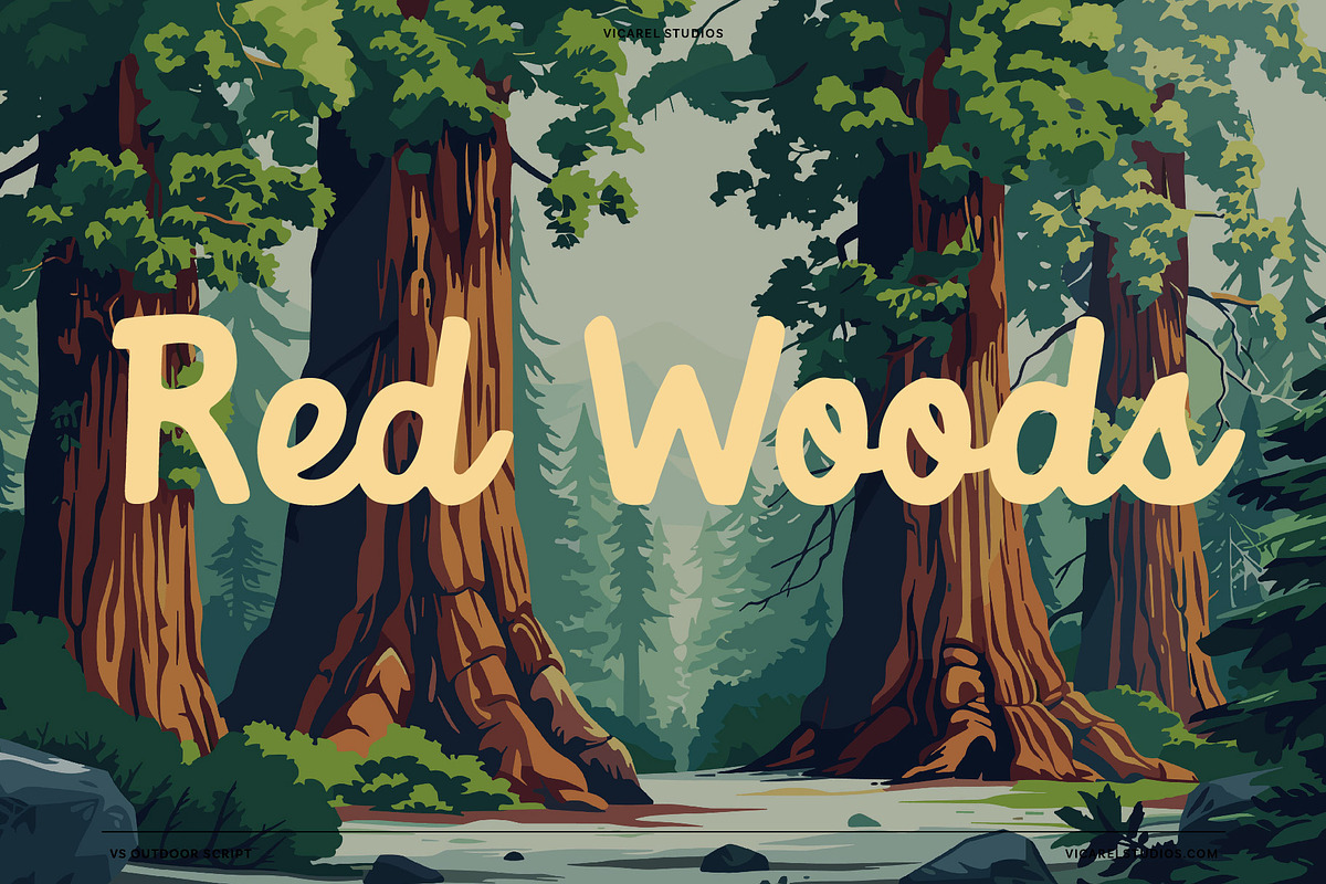 Outdoor Script | National Park Font, a Script Font by Vicarel Studios (Photo 2 of 27)