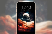 Abstract Mountain Phone Background, a Graphic by Kalindiprints (Thumbnail 5 of 6)