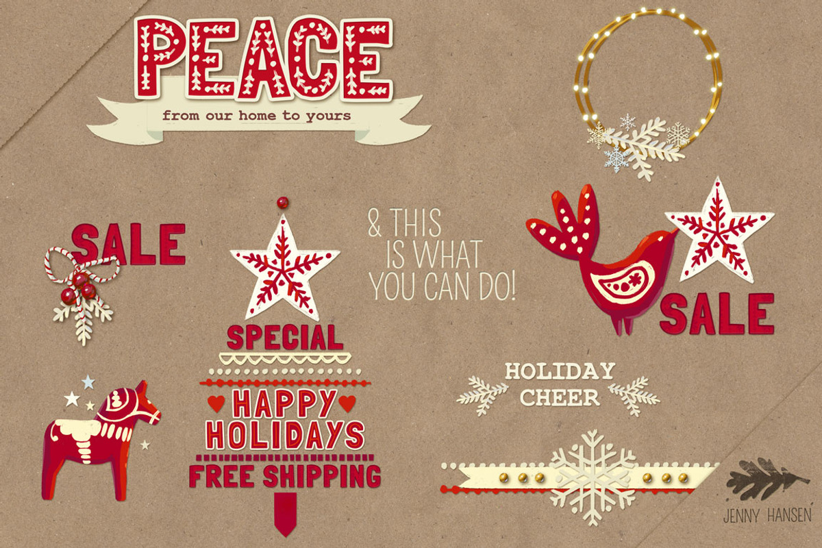 GraphicsBundle: ScandinavianHolidays, a Templates & Theme by Jenny Hansen Suites (Photo 6 of 6)