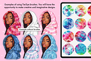 Procreate Tie Dye Textures brushes, a Brush Add-On by Revabrush (Thumbnail 10 of 11)