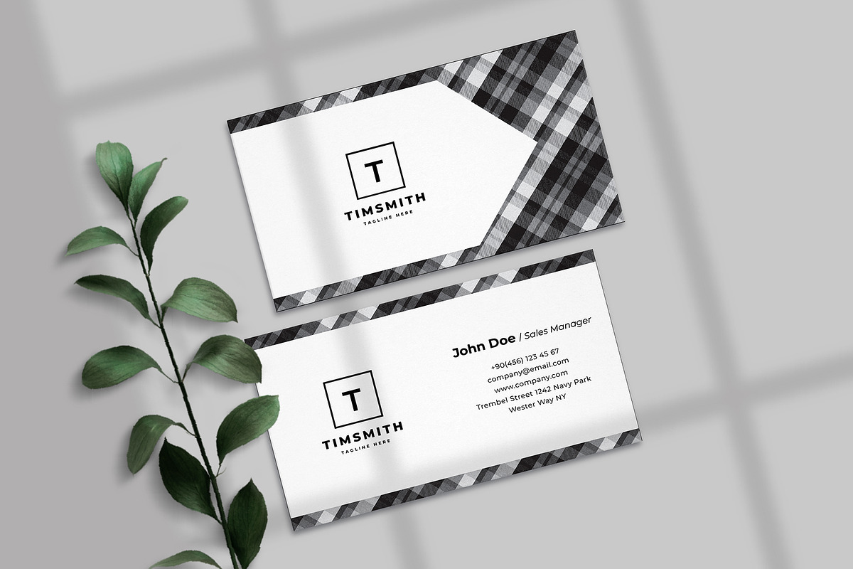 Simple Pattern Business Card, a Business Card Template by Shahjhan (Photo 1 of 2)