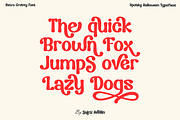 Spooky Halloween - Groovy Font, a Handwritten Font by SaktiAvellin (Thumbnail 7 of 10)